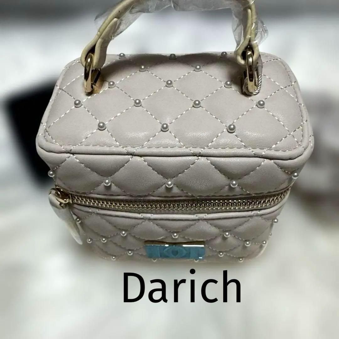新品 Darich ダーリッチ キルティング スクエアミニバッグ タグ