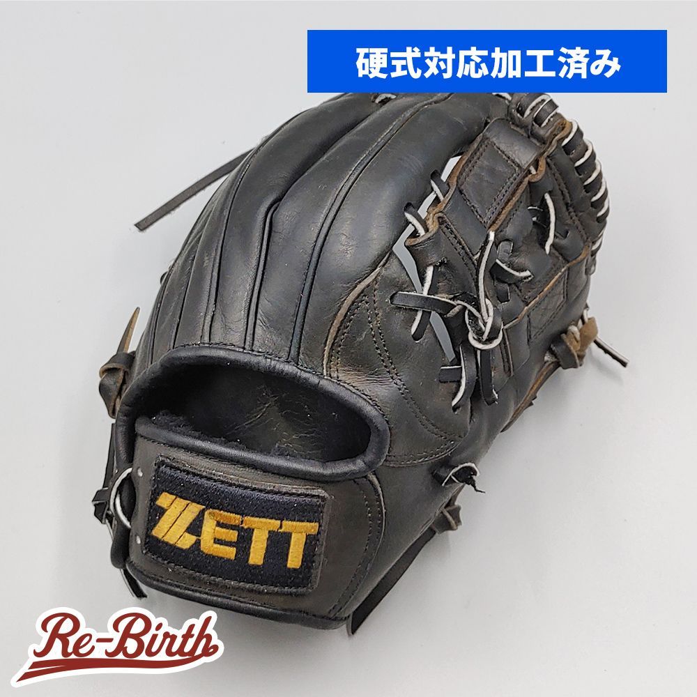 【硬式対応アップグレード済 (高校野球対応)】 ゼット 硬式グローブ / 内野手用 型付け済み (ZETT グラブ) [WE116]