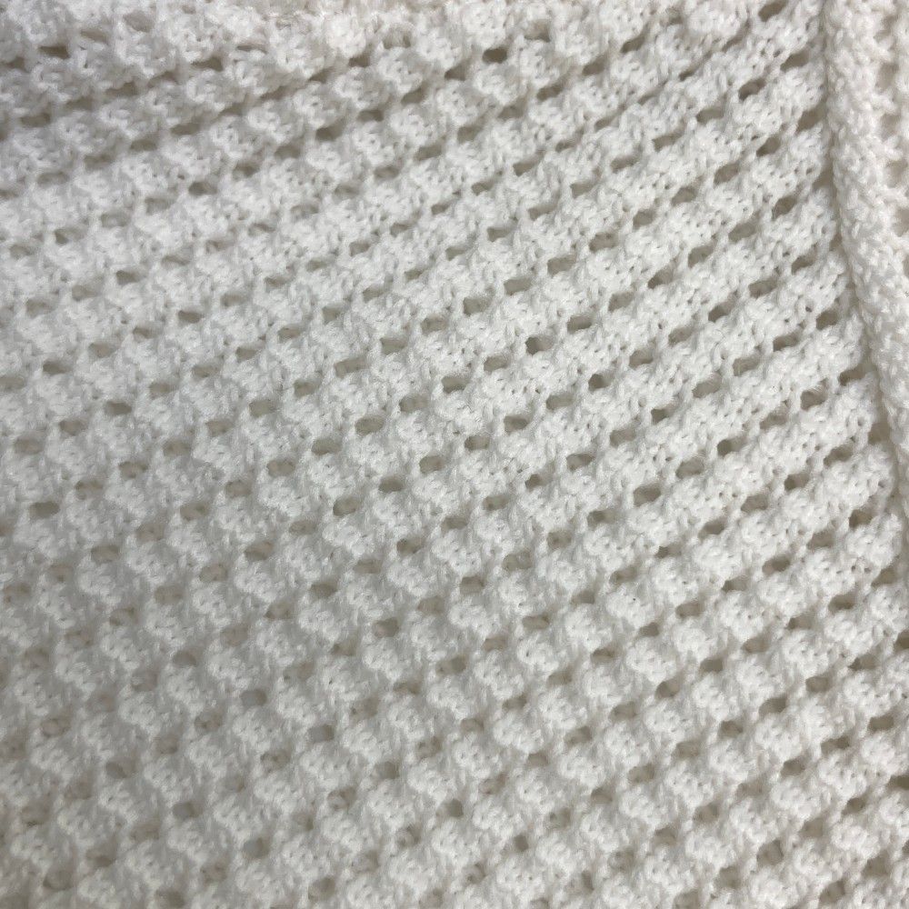 サイズ：0 PEARLY GATES パーリーゲイツ  長袖 メッシュ編み ニットジャケット  ホワイト系 [240101471838] ゴルフウェア レディース ストスト サイズ：0 PEARLY GATES パーリーゲイツ 長袖 メッシュ編み