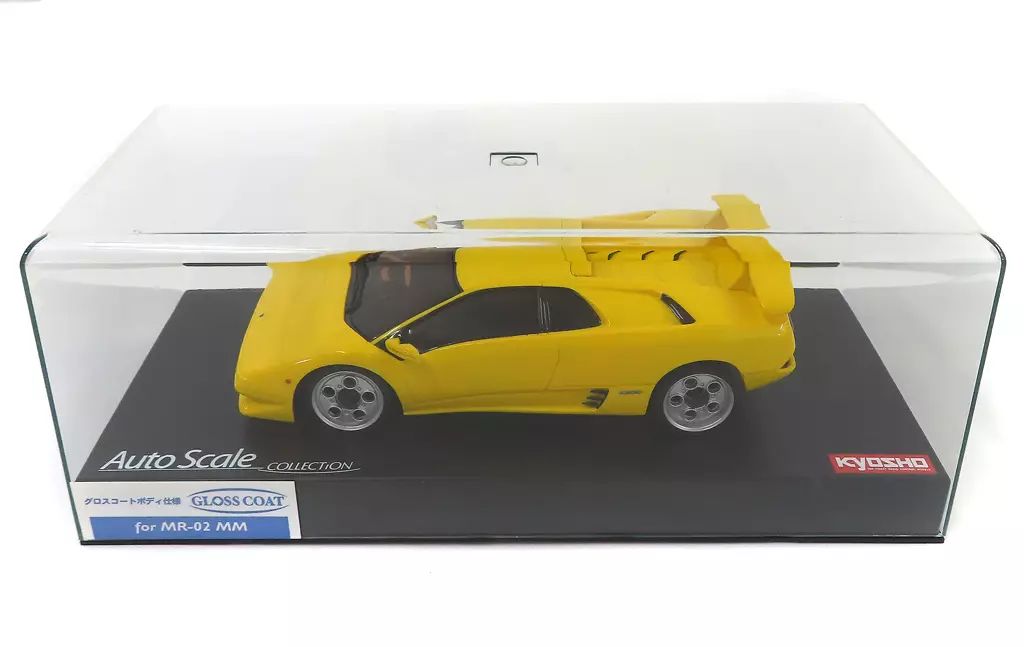 ラジコン 1|27 Lamborghini Diablo VT イエロー グロスコートボディ仕様 オートスケールコレクション MZG202Y