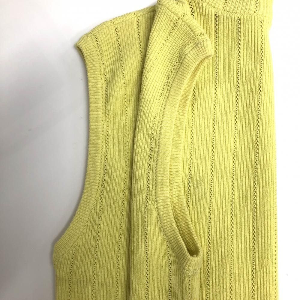 美品】フットジョイ ノースリーブハイネックセーター イエロー