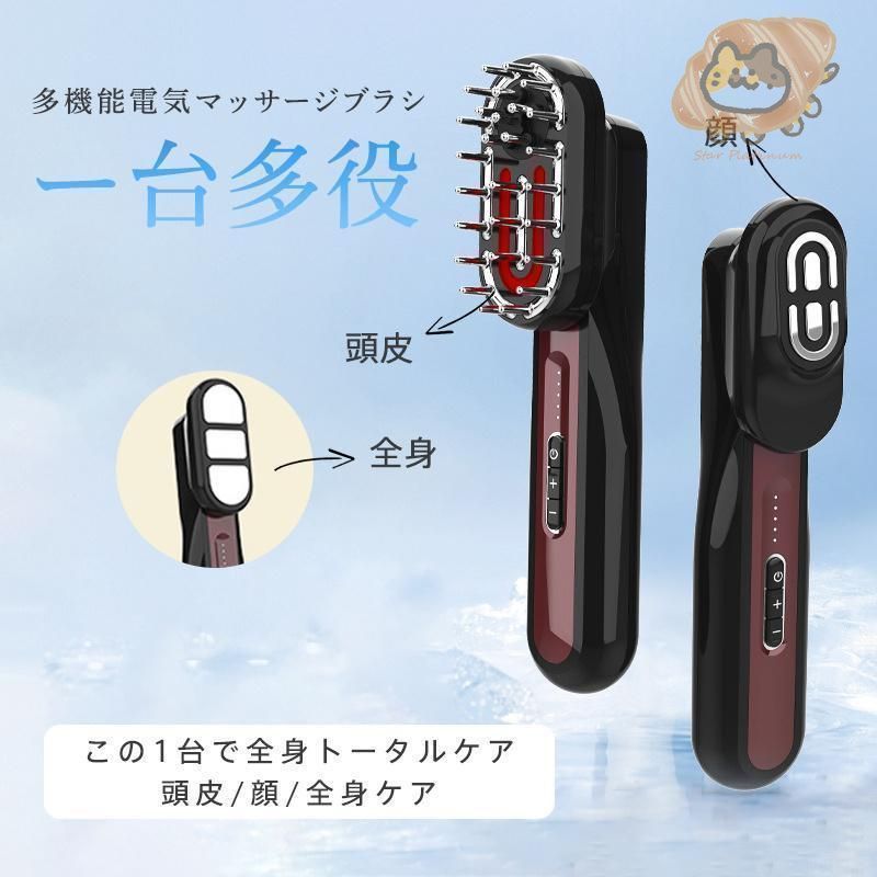 電気ブラシ 美顔器 EMS 美容家電 電気針ヘッドスパ 電気