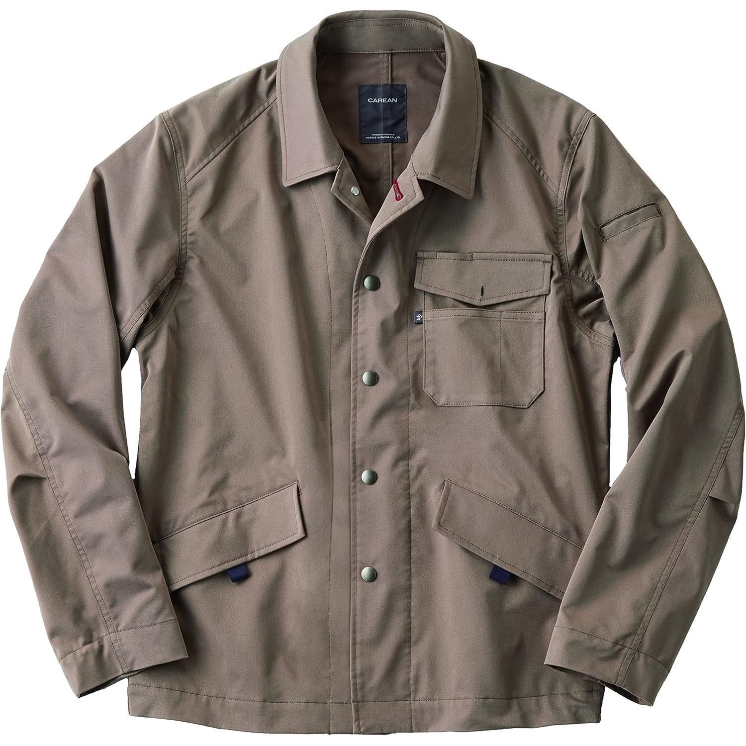 CAREAN ブルゾン MATT TWILL STRETCH ベージュ S カーシーカシマ CWU165 (68-0868-38) CAREAN CWU165 MATT TWILL STRETCH ブルゾン | オフィス・ビジカジ