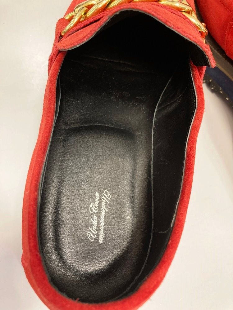 アンダーカバー UNDERCOVER 15SS チェーンローファー 赤 MADE IN JAPAN