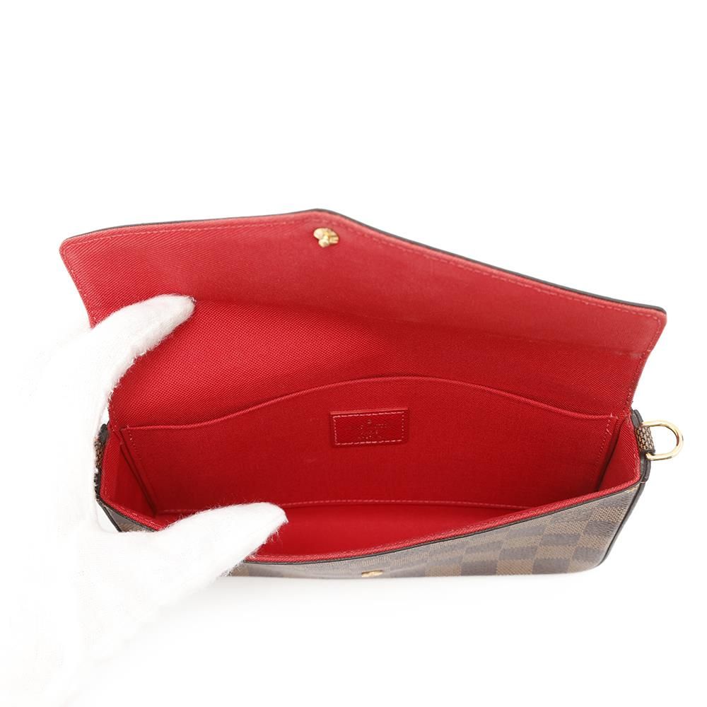 ルイヴィトン チェーンウォレット ダミエ・エベヌ ポシェット・フェリシー N40492 LOUIS VUITTON ルイヴィトン チェーンウォレット ダミエ・エベヌ ポシェット
