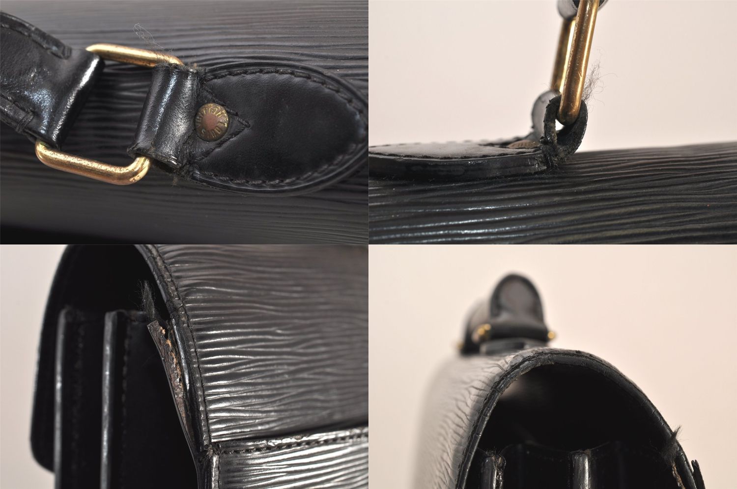 ルイヴィトン ビジネスバッグ 黒 エピ Louis Vuitton エピレザー