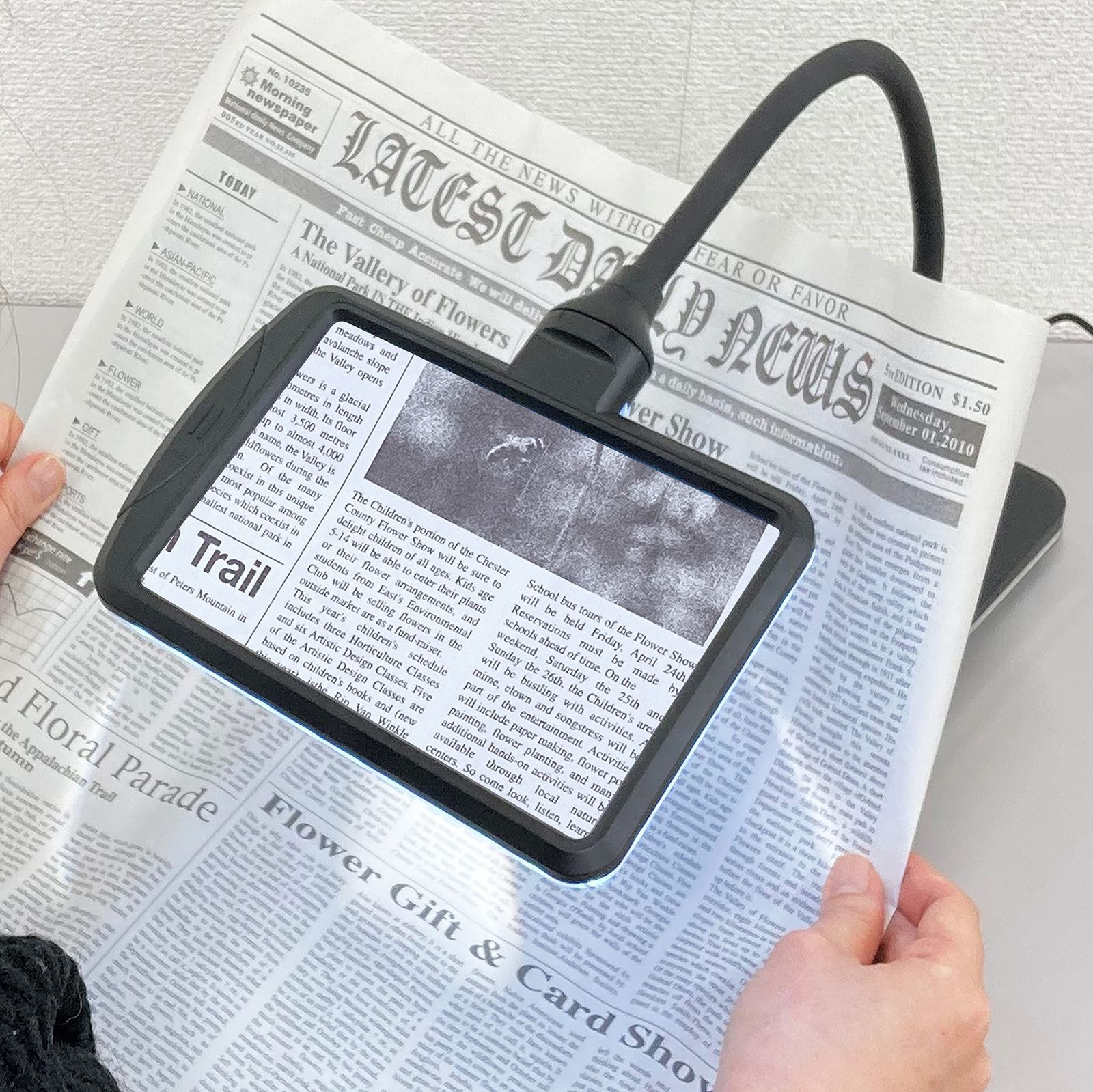 LEDライト付き ブラック