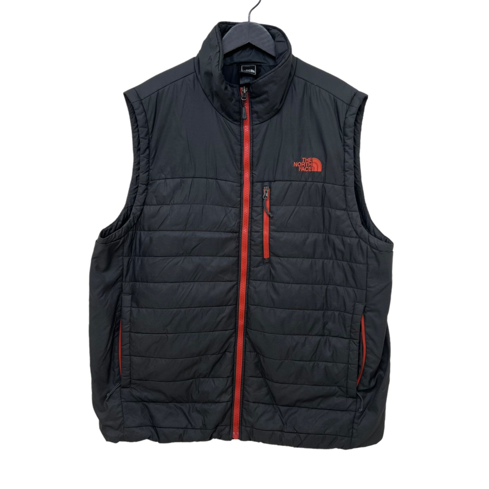 GM520 THE NORTH FACE ザノースフェイス ノースリーブ ジップアップ 中綿 ベスト 羽織り トップス グレー系 メンズ XL