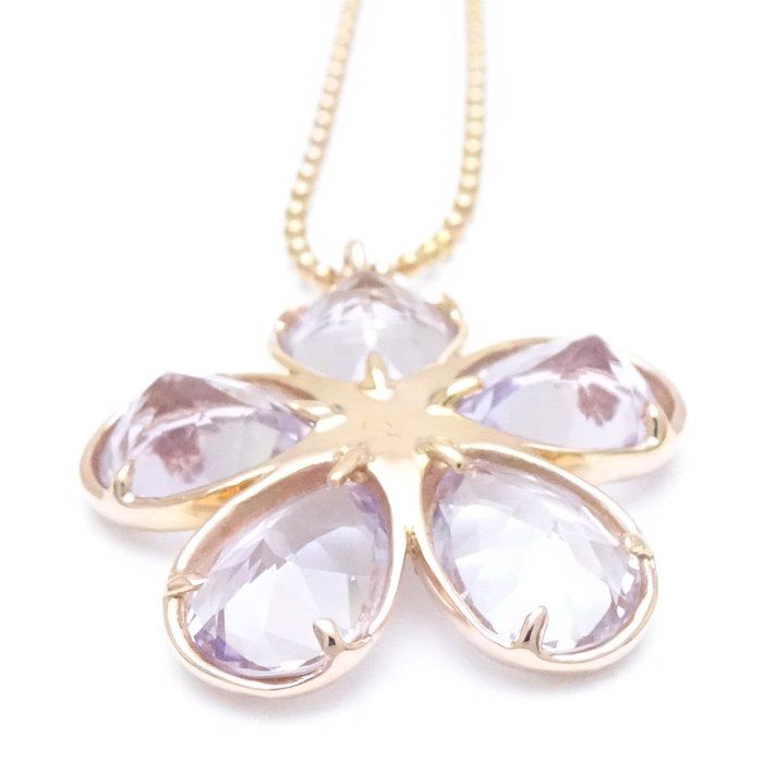 ★Tiffany&Co.★ アメジスト ガーデンフラワー ネックレス 750PG ティファニー(TIFFANY＆CO)ティファニー ガーデンフラワー アメジスト