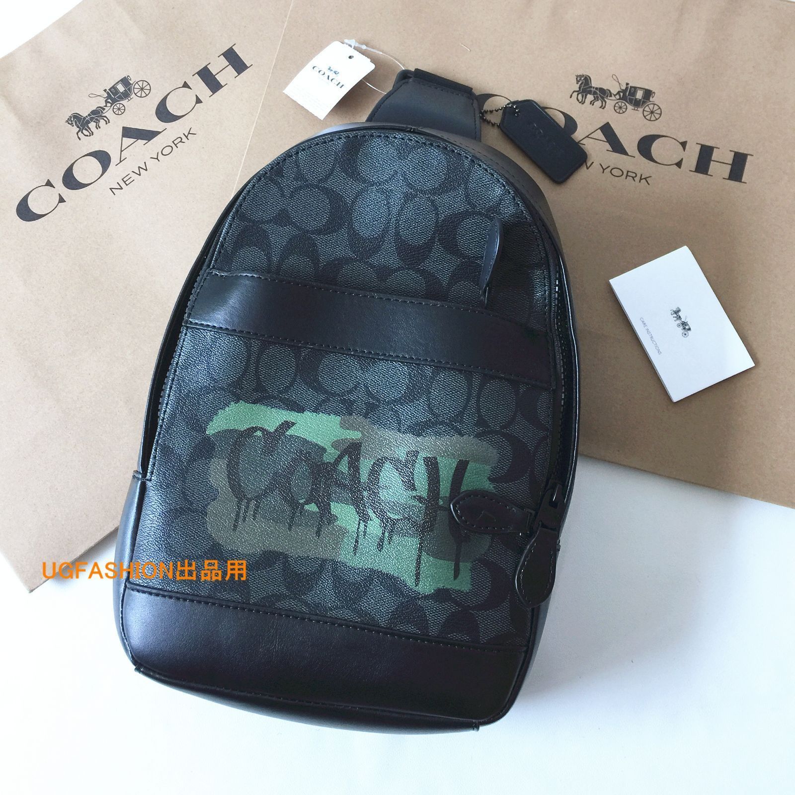 コーチバッグ＞COACH/コーチバッグ ボディーバッグ F36813 カモフラ迷彩 クロスボディー ショルダーバッグ スリングバッグ 斜めがけバッグ  アウトレット品 紙袋付属 新品未使用 - メルカリ