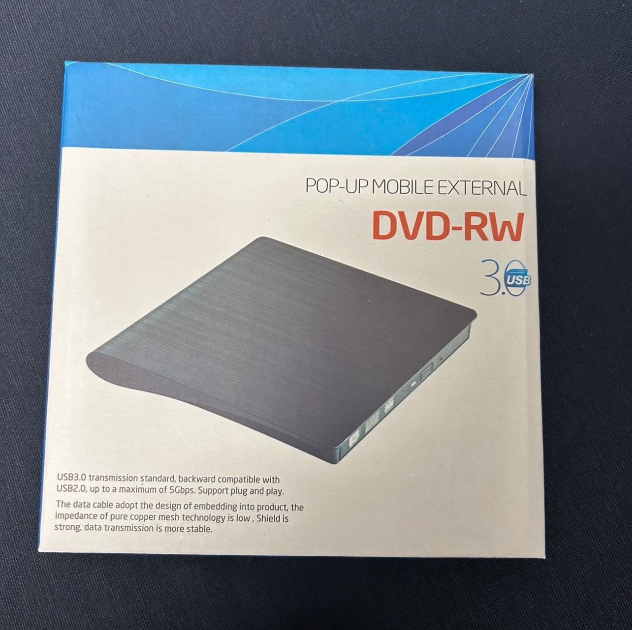 CD DVDドライブ 外付け 静音 DVDプレーヤー 外付けDVDドライブ USB3.0＆Type-C両接続 読取/書込可