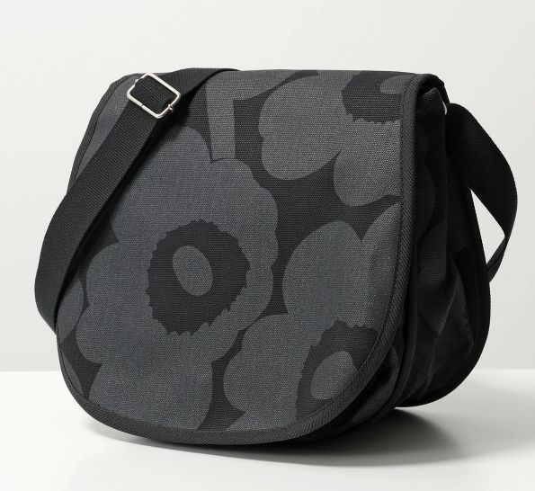 【新品未使用】MARIMEKKO EVERYTHING BACKPACK マリメッコ ショルダーバッグ 花柄 ブラック