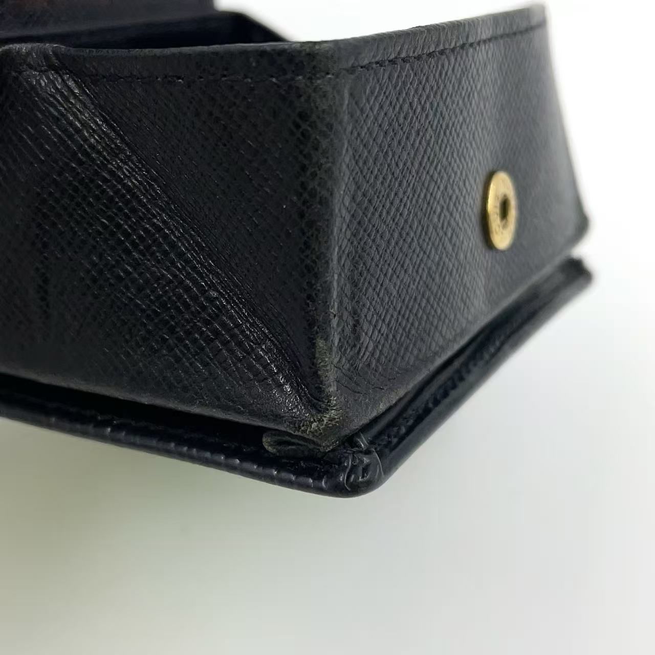 LOUIS VUITTON ポルトモネ ボワット エピ エピ ノワール レザー