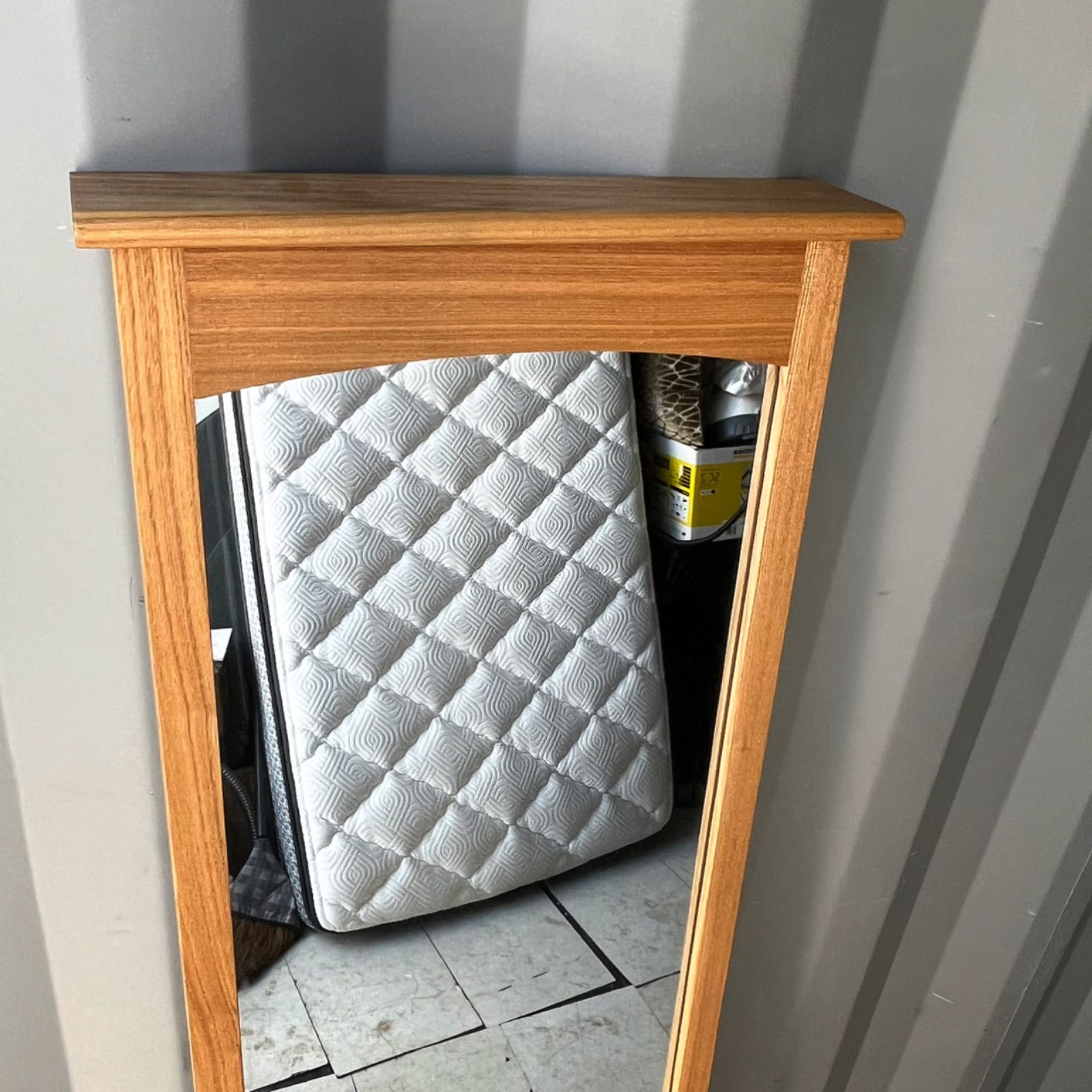 取付無料！ウニコ クラルスミニ 北欧風天然木ナチュラル壁掛けミラー 姿見✨ 取付無料！ウニコ クラルスミニ 北欧風天然木ナチュラル壁掛け