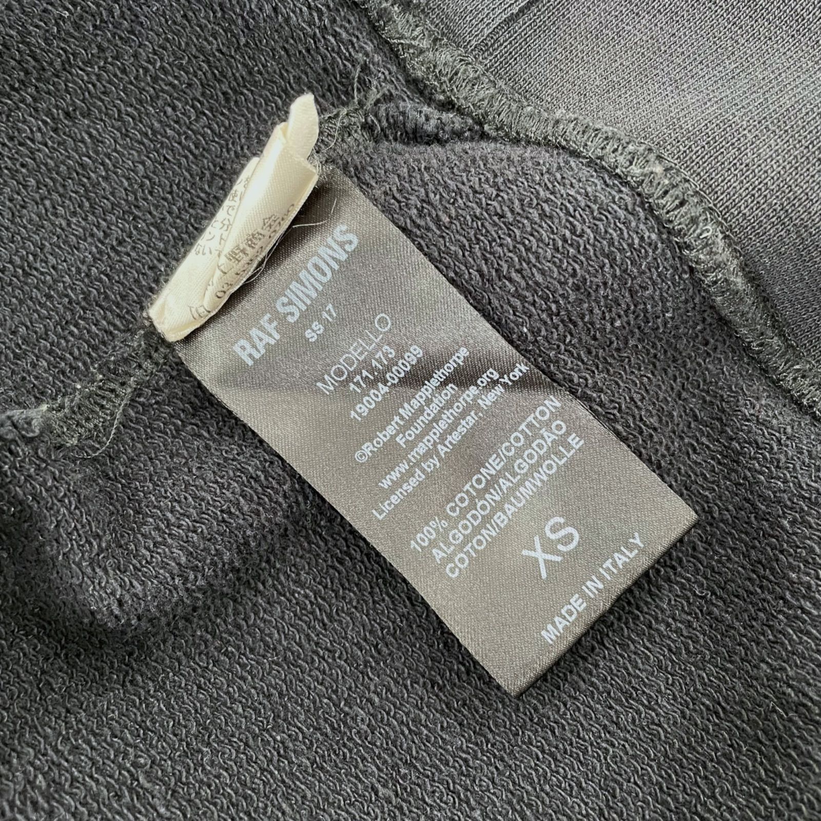 RAF SIMONS】17SS × ROBERT MAPPLETHORPE OVER SIZED HOODIE 