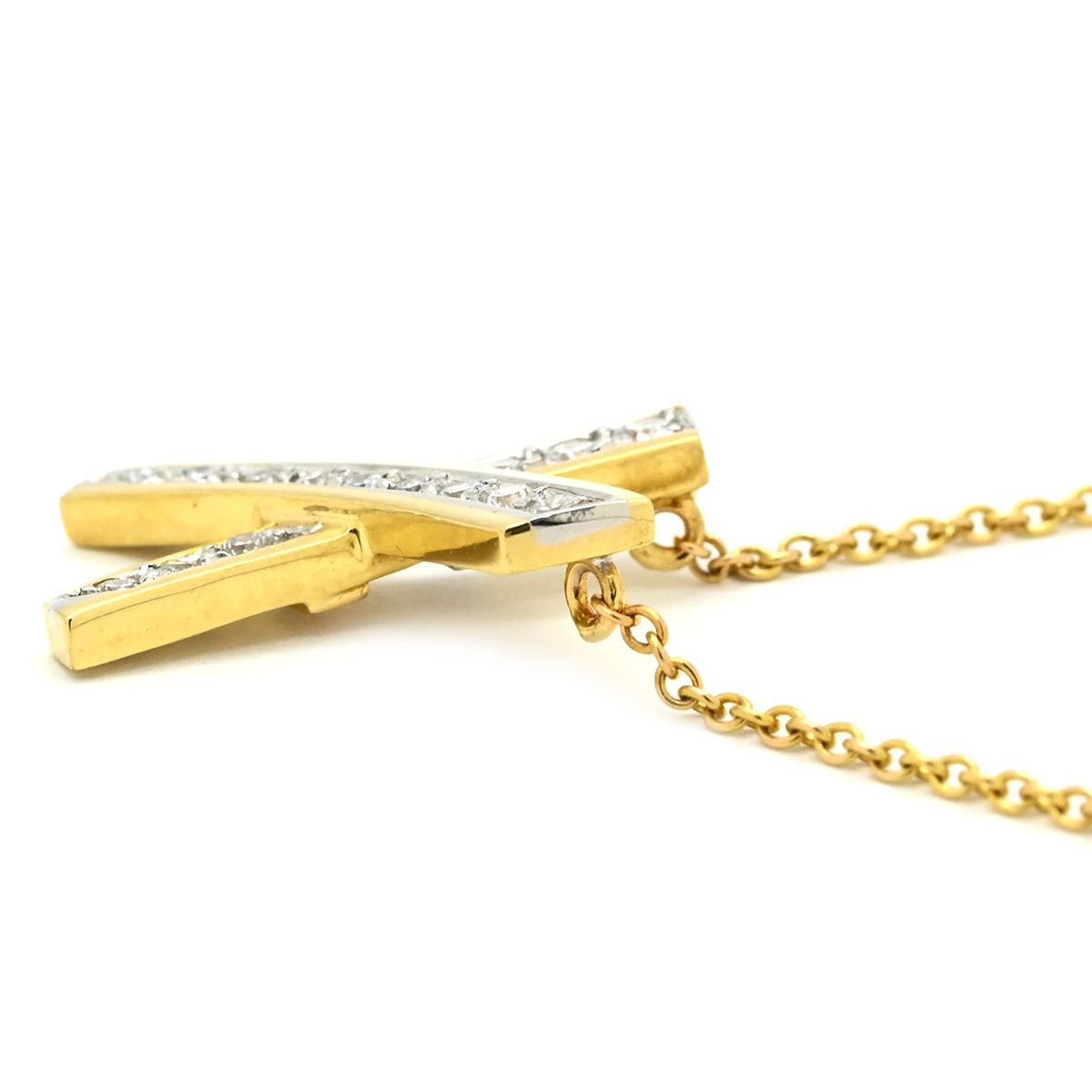 ティファニー 750 K18YG ネックレス キス X Tiffany & Co. - ティファニー Tiffany & Co. ネックレス キス X