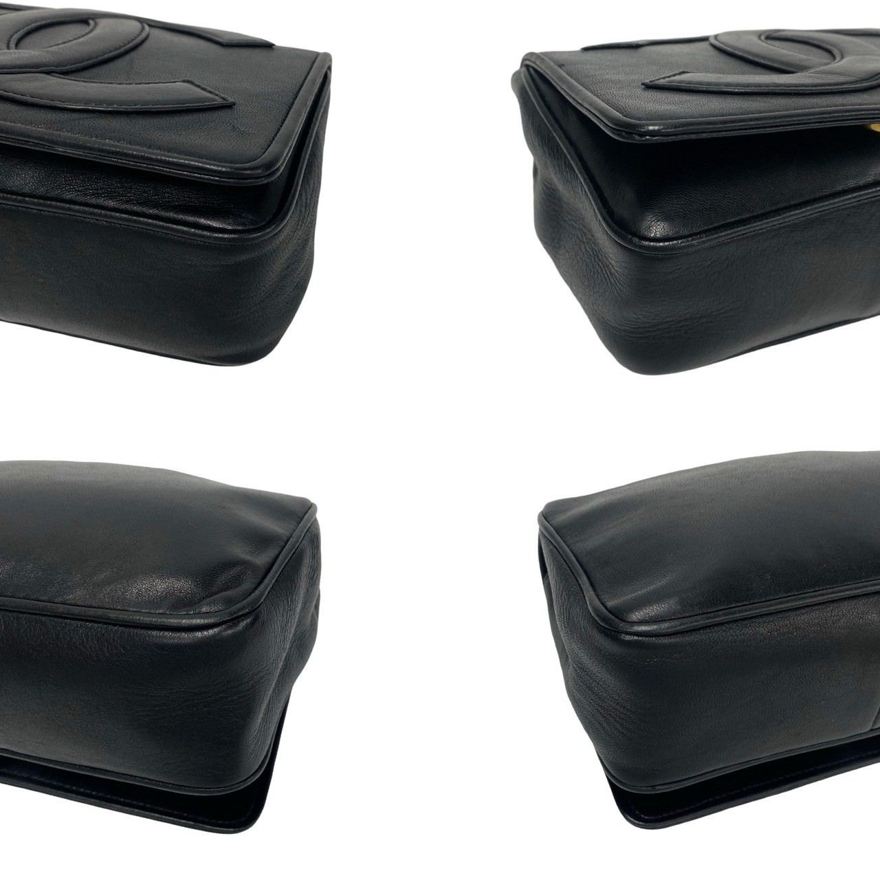 極 美品 箱 袋付 シール有 0番台 CHANEL シャネル デカココ 18cm 