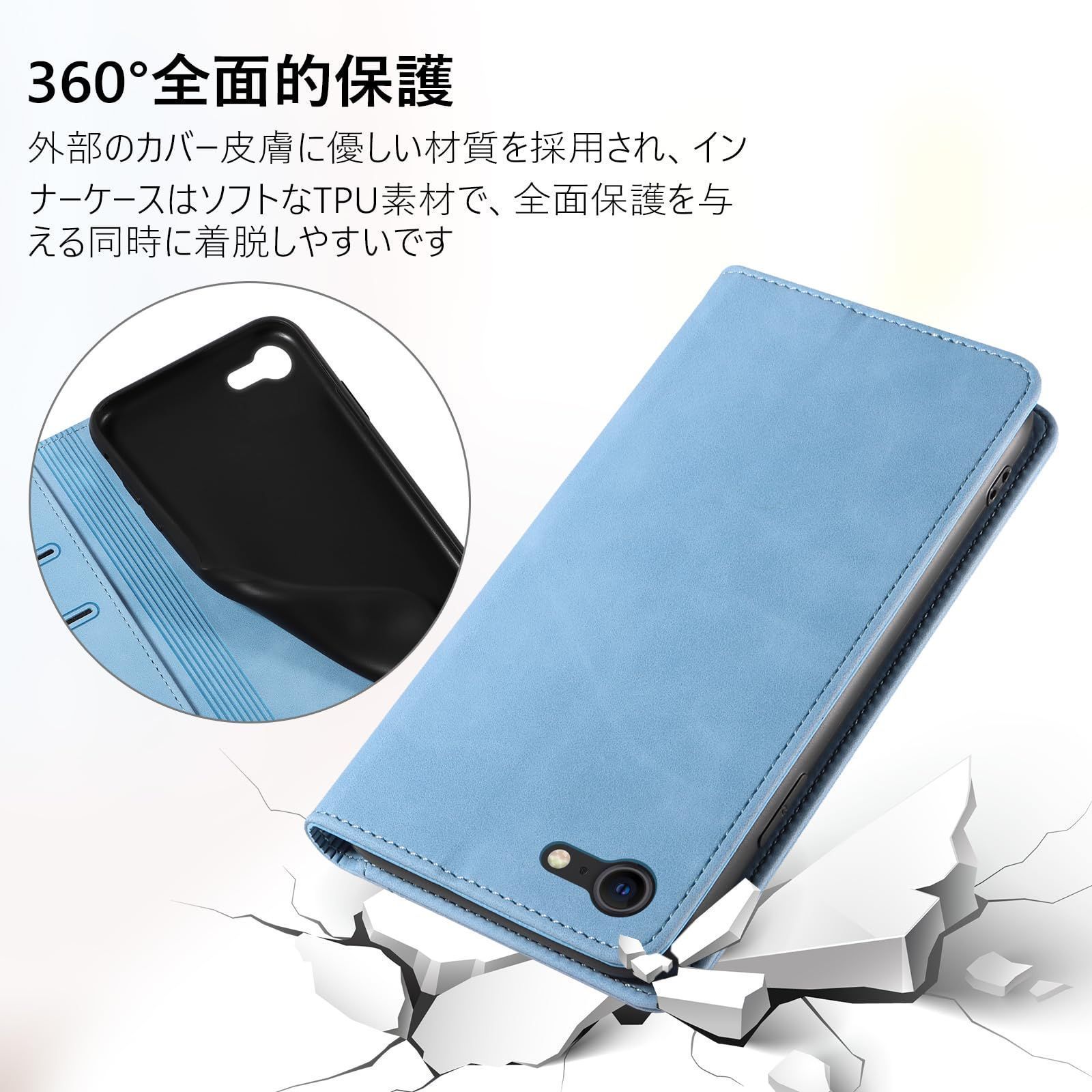 人気商品】KWATUNG iphone se3 ケース 手帳型 iphone se2 ケース 手帳