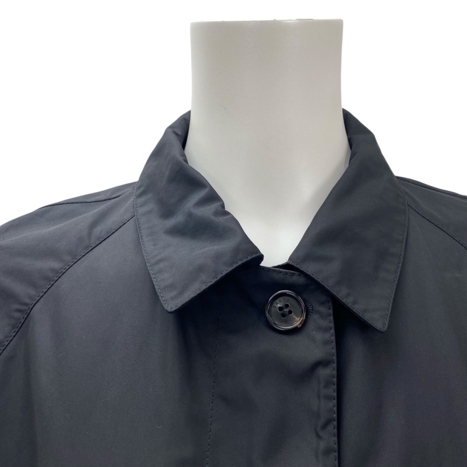 【Prada】長袖 ベルト付き トレンチコート 送料込み 2012 トレンチコート アウター コットンツイル ロング ベルト