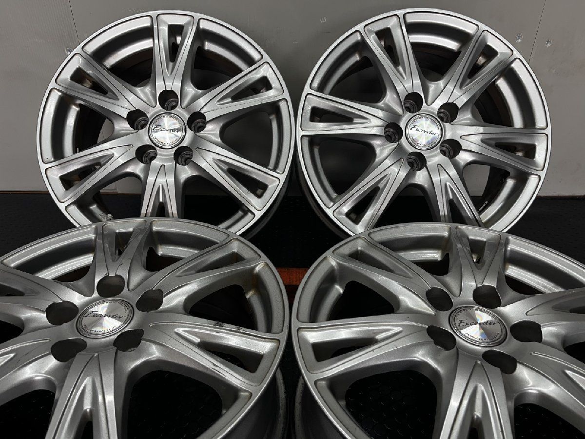 HOT STUFF Exceeder ホットスタッフ エクシーダー 社外ホイール 15インチ 4本 6J5HPCD100 43 プリウス カローラ ウィッシュ等 SHA008