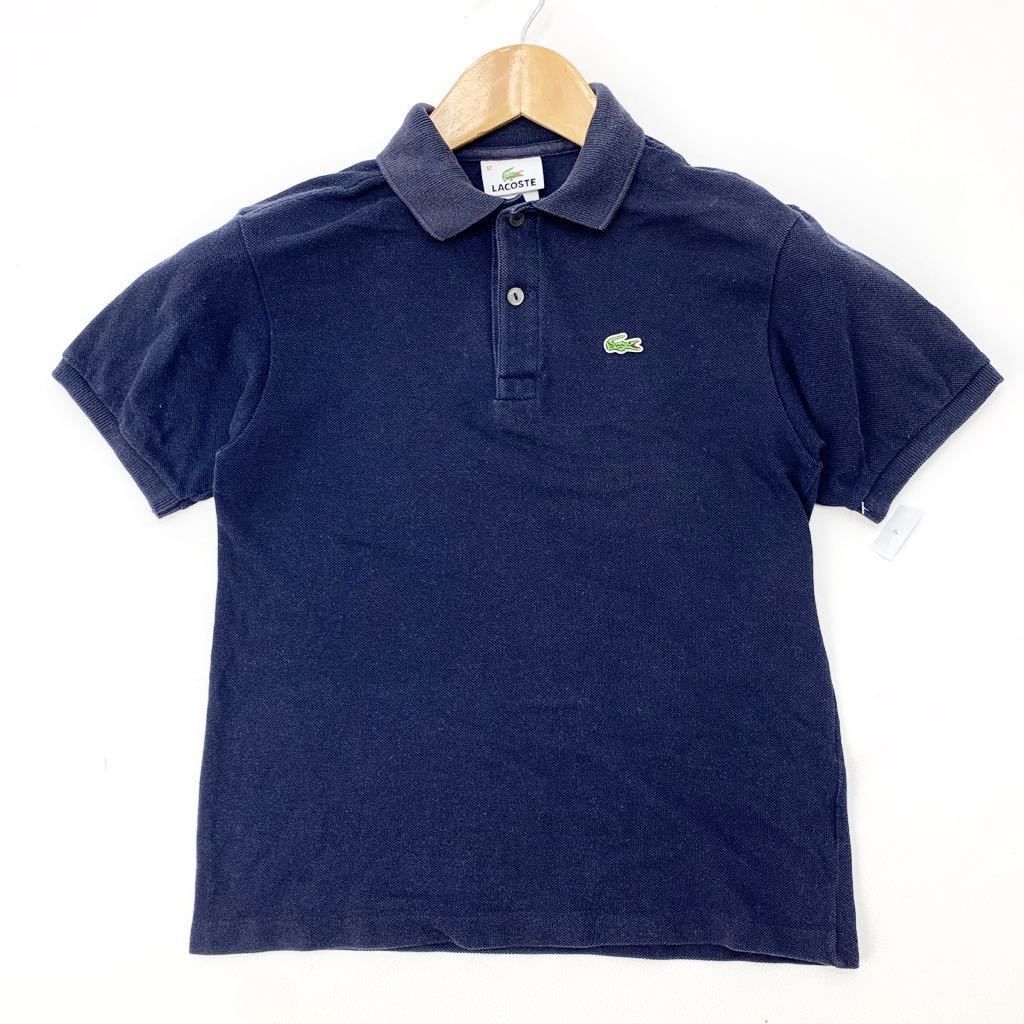 ラコステ LACOSTE ポロシャツ 半袖 紺 ネイビー 12 ユースサイズ