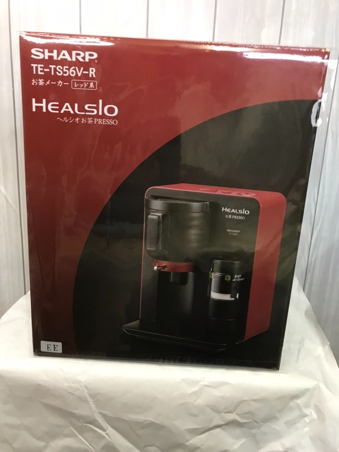 シャープ ヘルシオ(HEALSIO) お茶プレッソ 湯ざまし機能付き レッド TE-TS56V-R