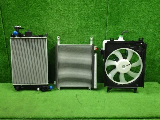 スペーシア 5AA-MK94S ラジエータ コンデンサー 電動ファン付 17700-74P50 95310-59S20 9137