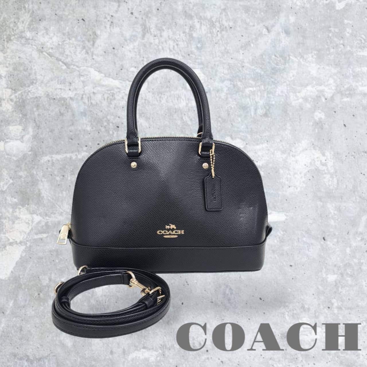 【最終価格】COACH コーチ 2way ショルダーバッグ ハンドバッグ ブラック F37217 ミニバッグ 鞄 ブランド