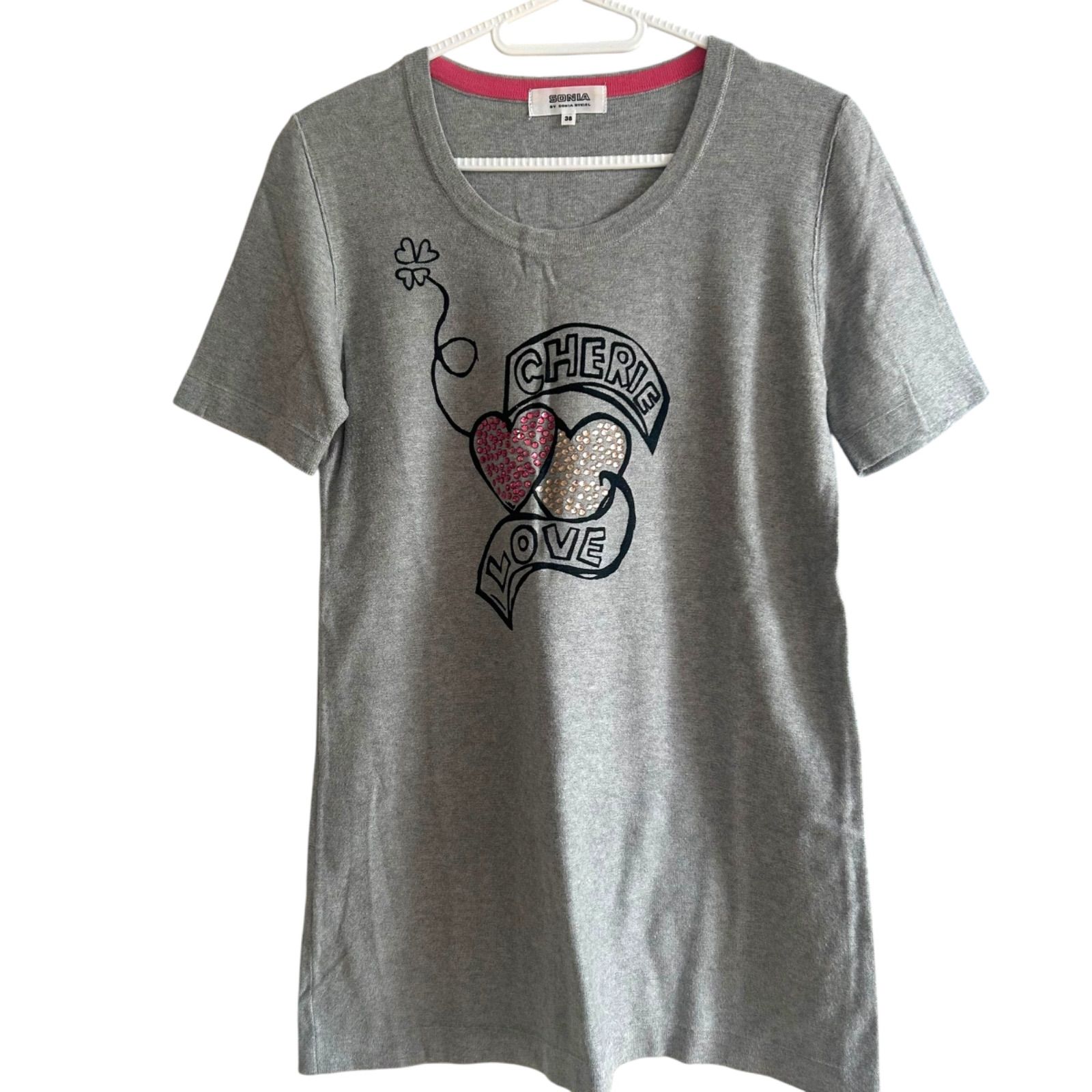 新品　ソニアリキエル　sonia rykier　ビジュー　Tシャツ　スパンコール 新品 ソニアリキエル sonia rykier ビジュー Tシャツ