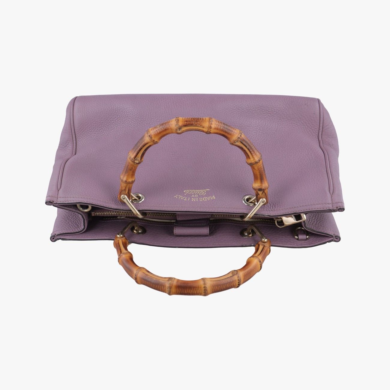 グッチGucciバンブーショッパーパープルレザー323660I017679429