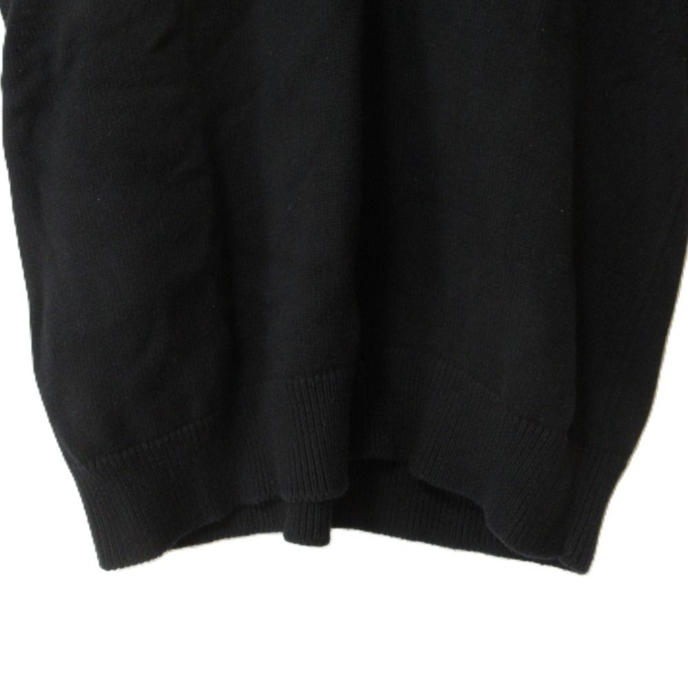 美品 24SS L'Appartement アパルトモン ドゥーズィエムクラス COTTON WOOL KNIT VEST コットンウール Vネック ニットベスト ブラック レディース 古着 中古 USED 美品 24SS L'Appartement アパルトモン ドゥーズィエムクラス