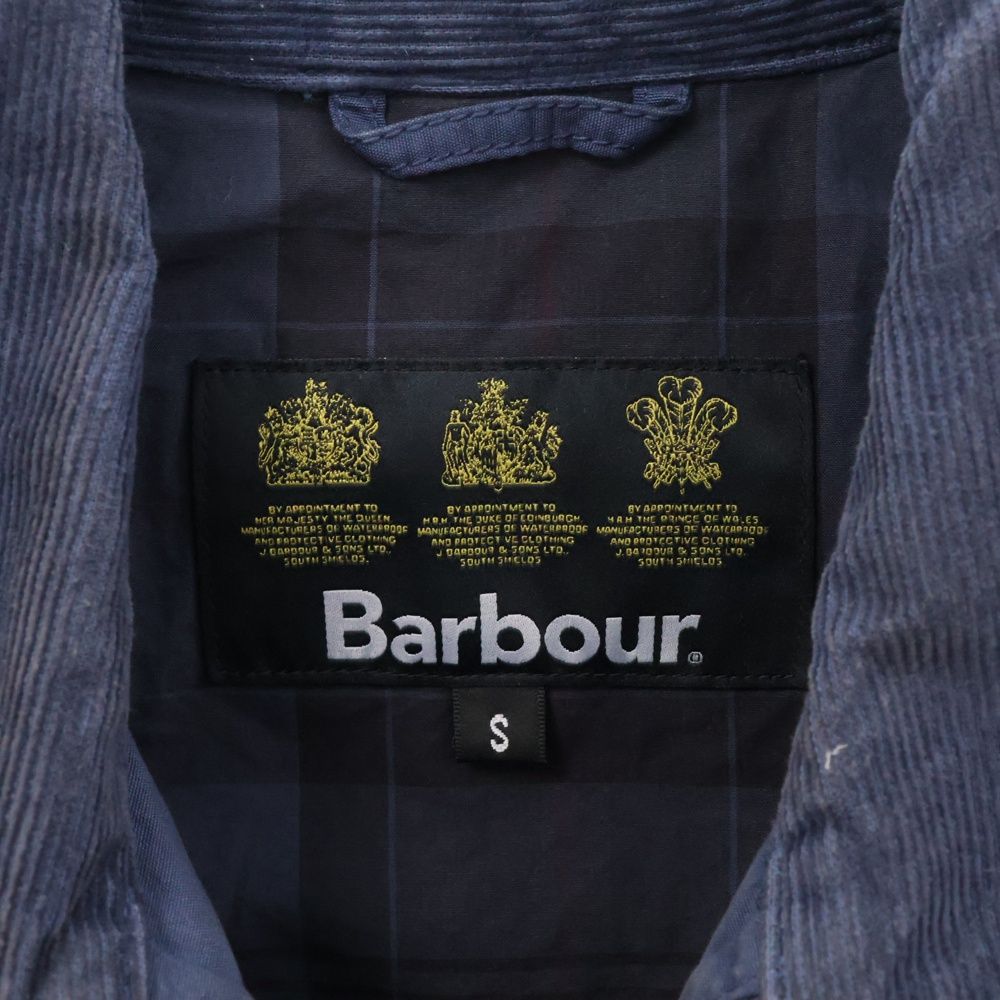 Barbour (バブアー) Zip up Jacket 襟コーデュロイ ジップアップ