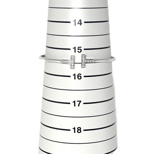 【極美品】Tiffany & Co. T字型ダイヤモンドブレスレット Tiffany&Co. ティファニー Tワイヤー ブレスレット ミディアム