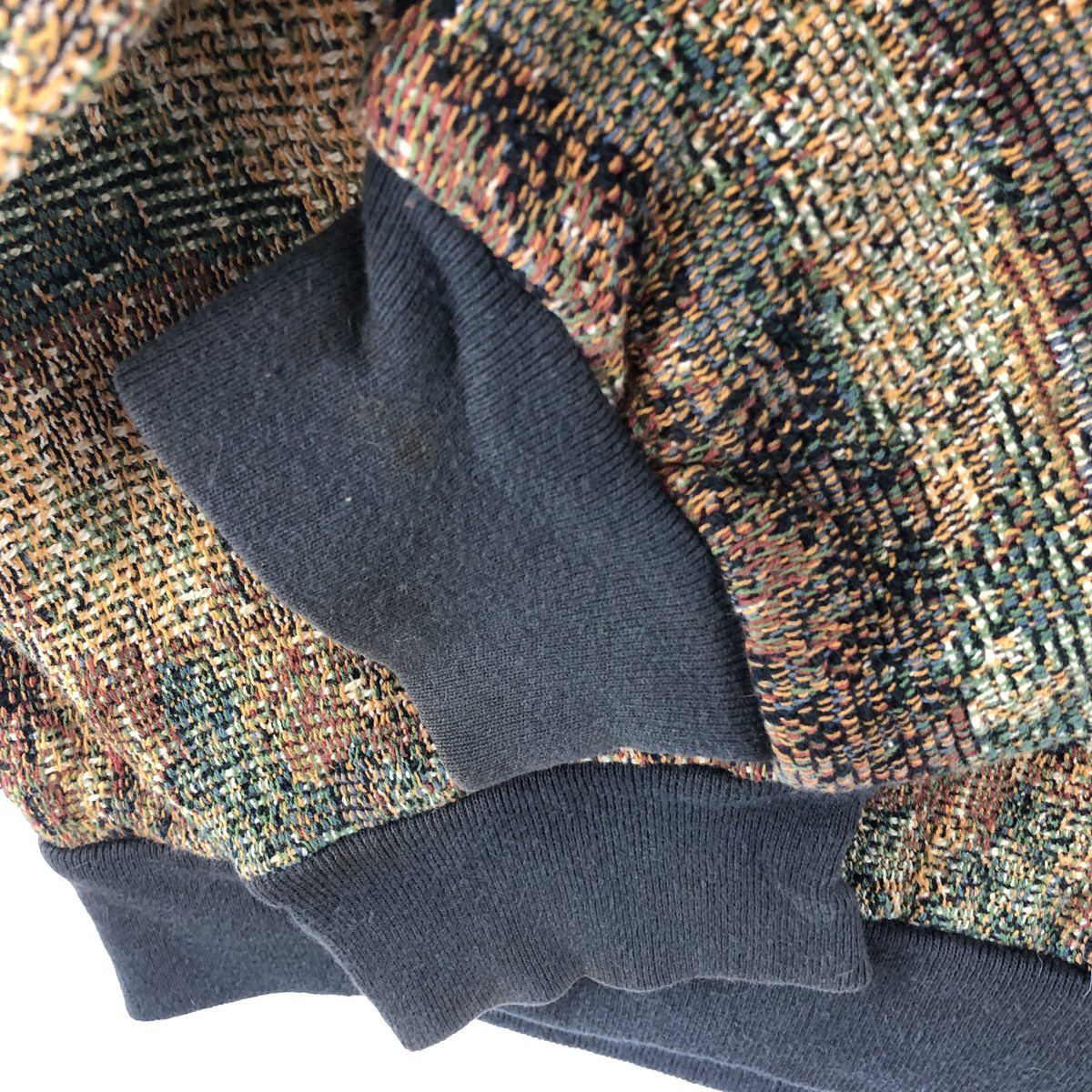 古着 SUGAR STREET WEAVERS アニマル柄 ゴブラン コットンニット