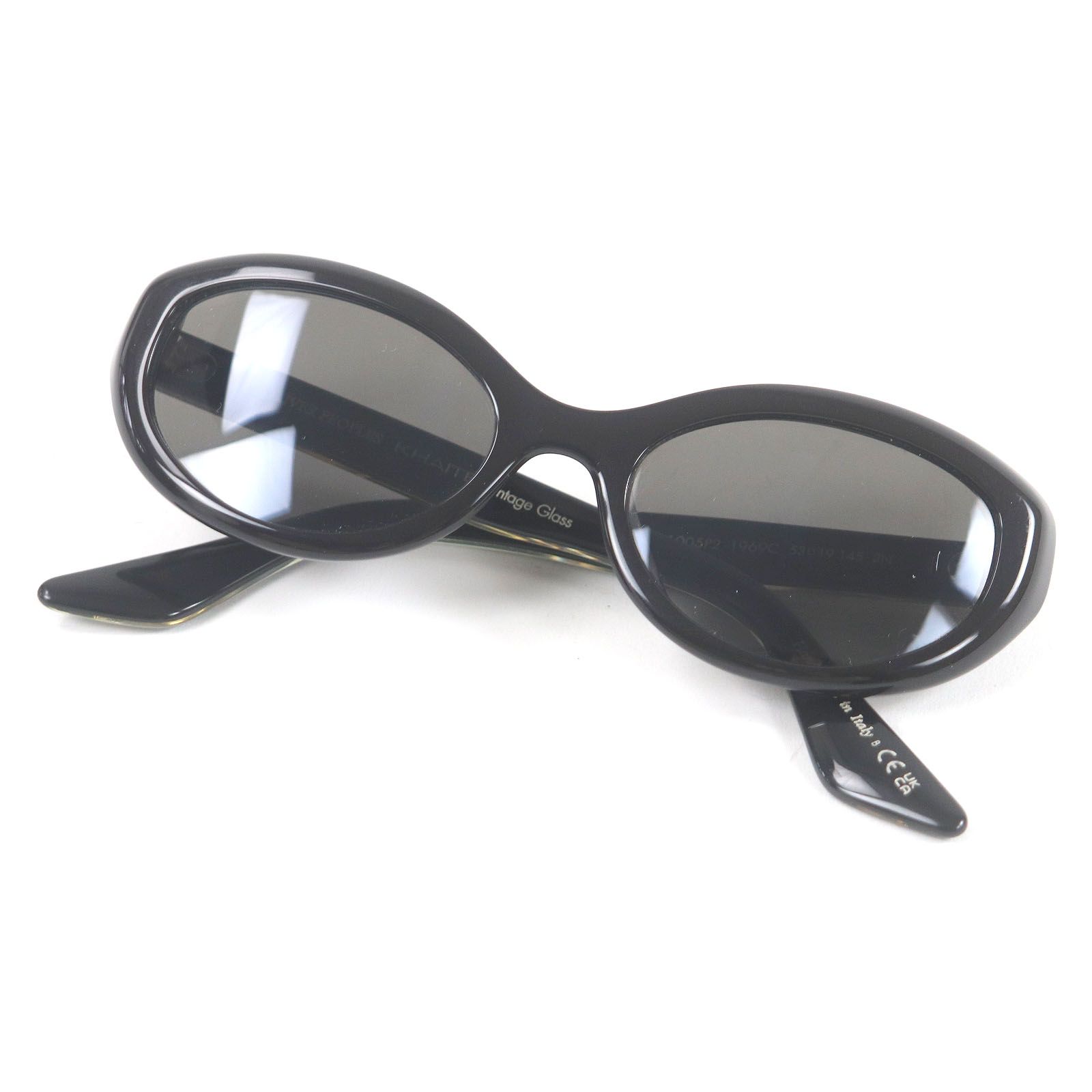 □OLIVER PEOPLES オリバーピープルズ OV5513SU KHAITE ハンドメイド サングラス アイウェア ブラック ゴールド 53□19-145 イタリア製 メンズ