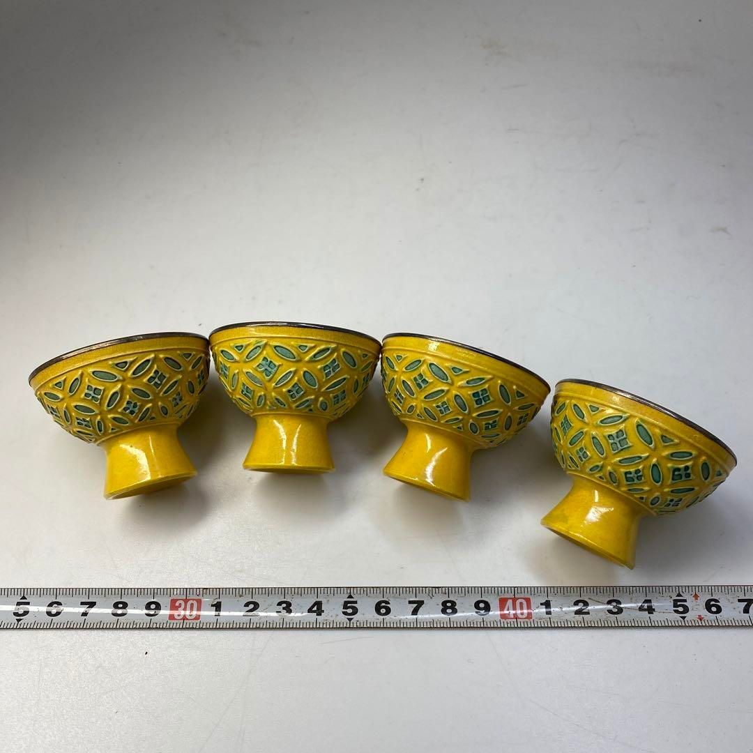 永楽 純銀 内張 交趾 酒器セット 高さ13 4.2㎝トヒル 東な6-0818