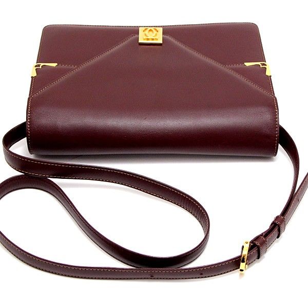 カルティエ Cartier マストライン Wフラップ ショルダーバッグ