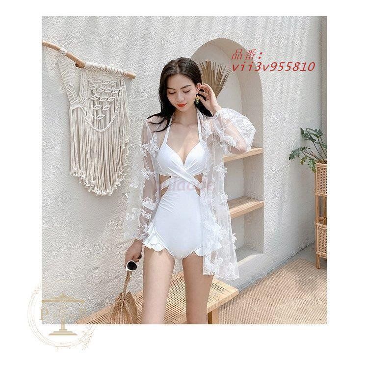 水着レディース ラッシュガード UVカット オールインワン水着 体型カバー 水着2点セット 小胸バンドゥビギニ 40代 水着 韓国風 スイムウェア vii 3 v 955810