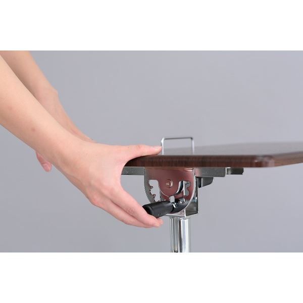 角度調整 昇降デスク マルチテーブル サイドテーブル デスク ダークブラウン 組立式 リモートワーク 高さ調整 キャスター付き コンパクト パソコンデスク PCデスク パソコンラック ソファテーブル 机 代引不可 MARWIL-DEMENAGEMENTS_CH