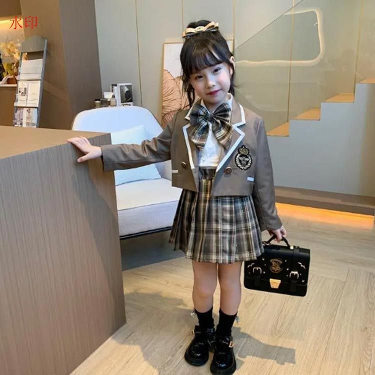 子供服 スカート スーツ 女の子 フォーマル 発表会 入学式 卒業式 学生服 子供服 韓国風 ピアノ発表会 上下セット 5点セット キッズ
