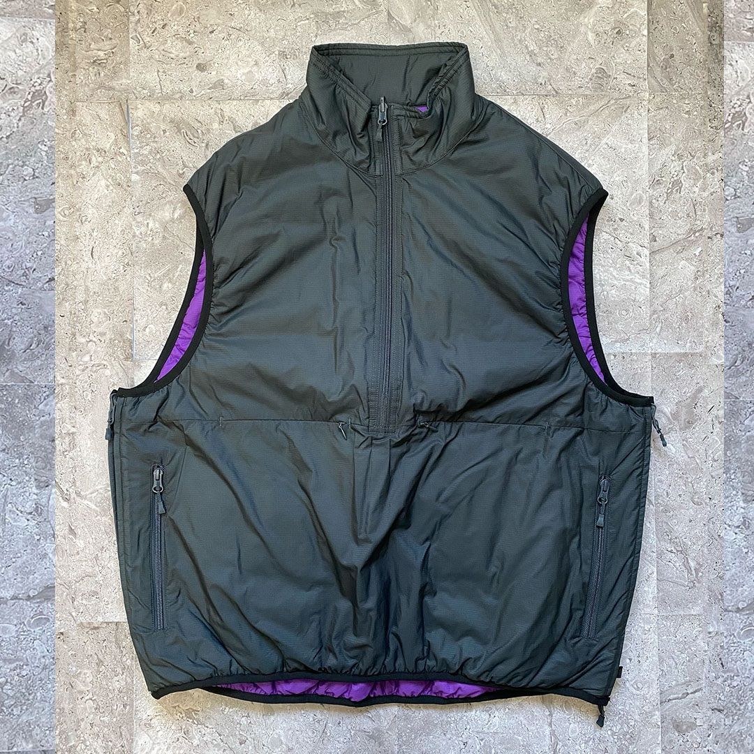 DAIWA PIER39 TECH REVERSIBLE PULLOVER PUFF VEST ダイワピア39 M黒紫 ...