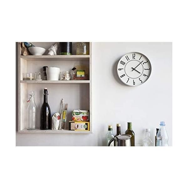 レムノス 掛け時計 アナログ エキクロック アルミニウム 白 eki clock  