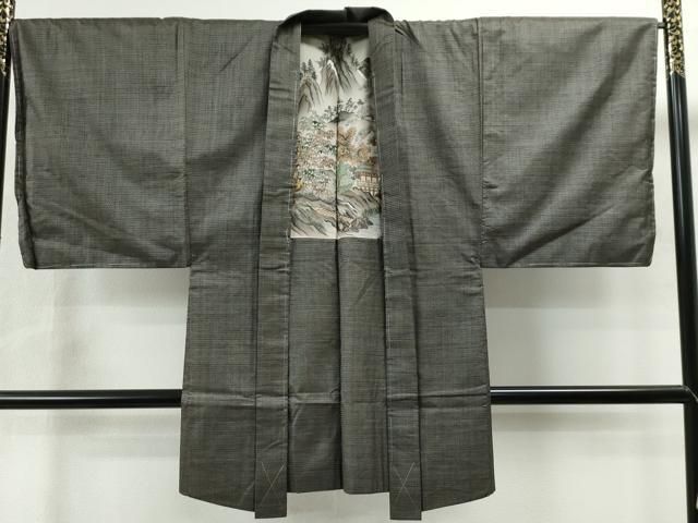 平和屋着物○男性 本場大島紬 アンサンブル 100亀甲 総詰め キング