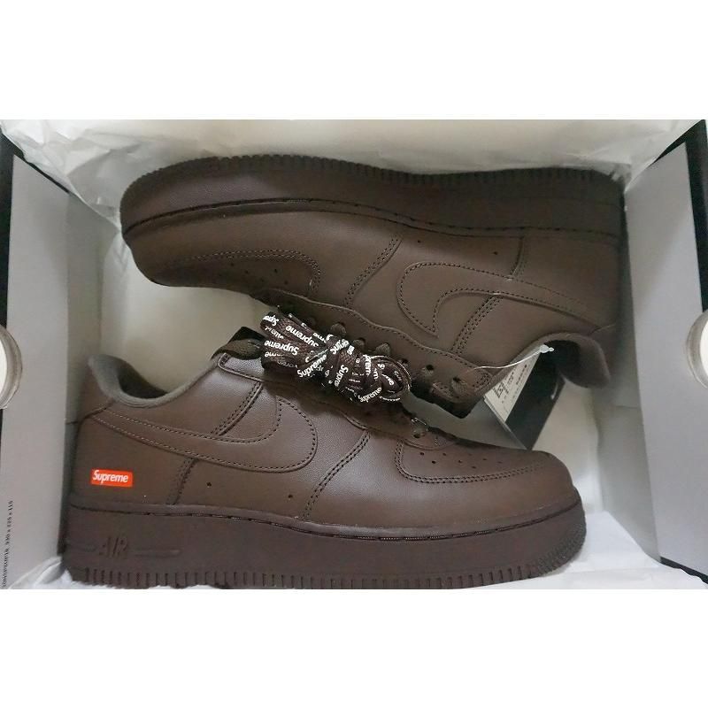送料無料☆匿名配送☆新品】新品 国内黒タグ SUPREME x NIKE AIR FORCE