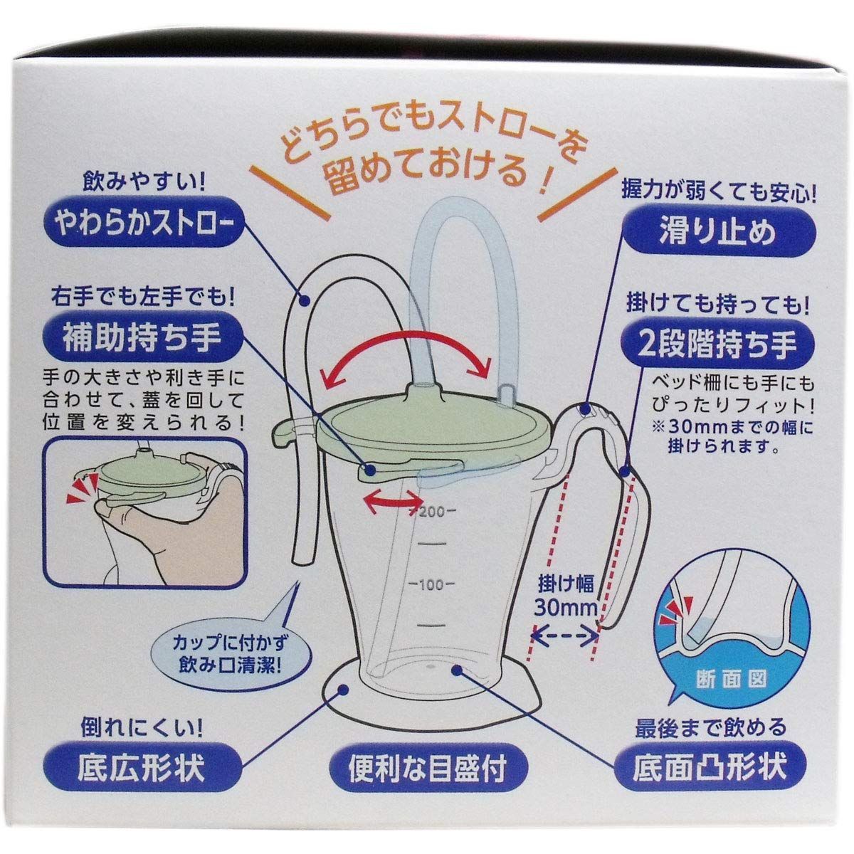 オオサキメディカル プラスハート ストローカップ グリーン - 食事介助商品