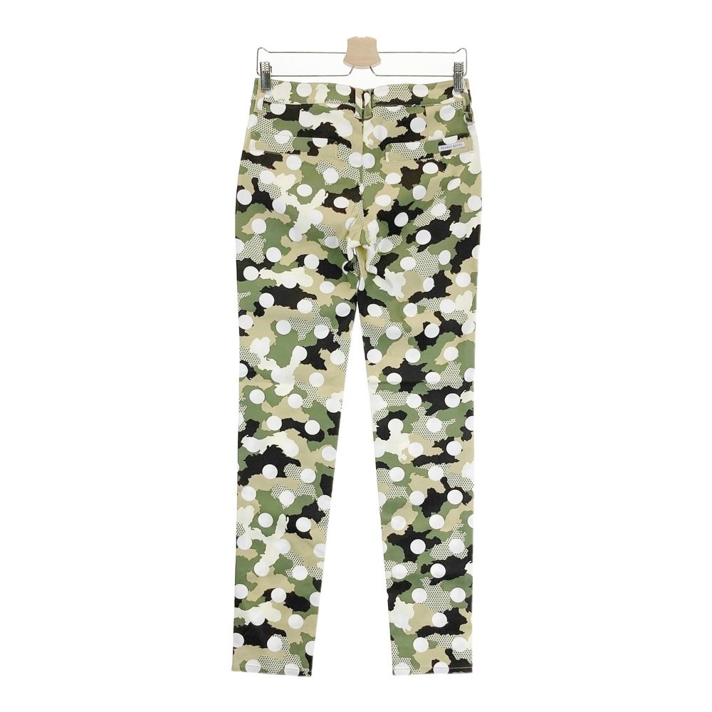 サイズ 1 PEARLY GATES パーリーゲイツ 055-2131514 ストレッチパンツ 迷彩 カモフラ ドット柄 カーキ系 240101543681 ゴルフウェア レディース ストスト