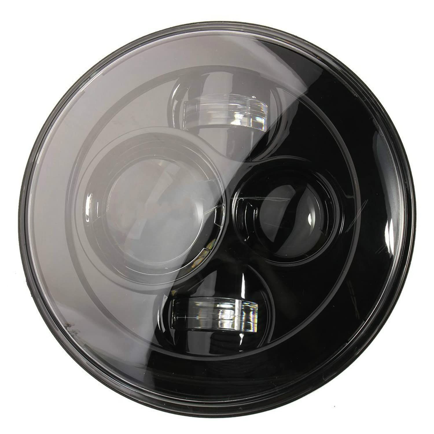 Ranzek LEDヘッドライト 7インチ hi|loビーム LED ラングラー DRL機能付きfor JK TJ LJ 適用 高輝度 黑