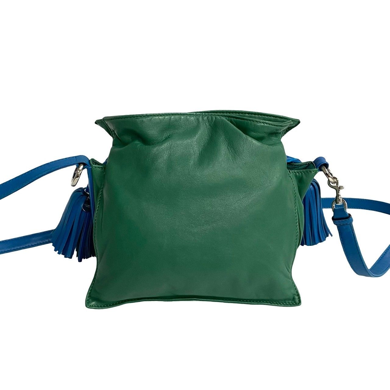 極 美品 LOEWE ロエベ アナグラム ロゴ フラメンコ ナッパレザー