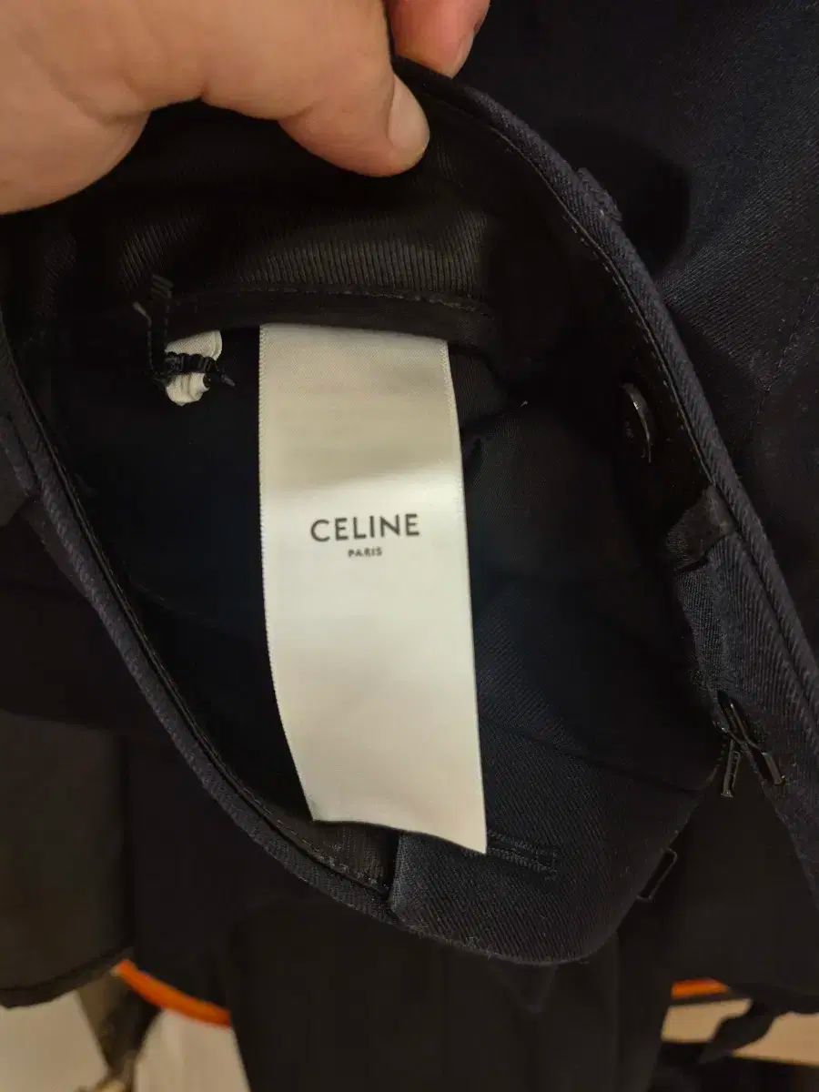 CELINE(セリーヌ) ネイビー ウール ギャバジン パンツ 新品