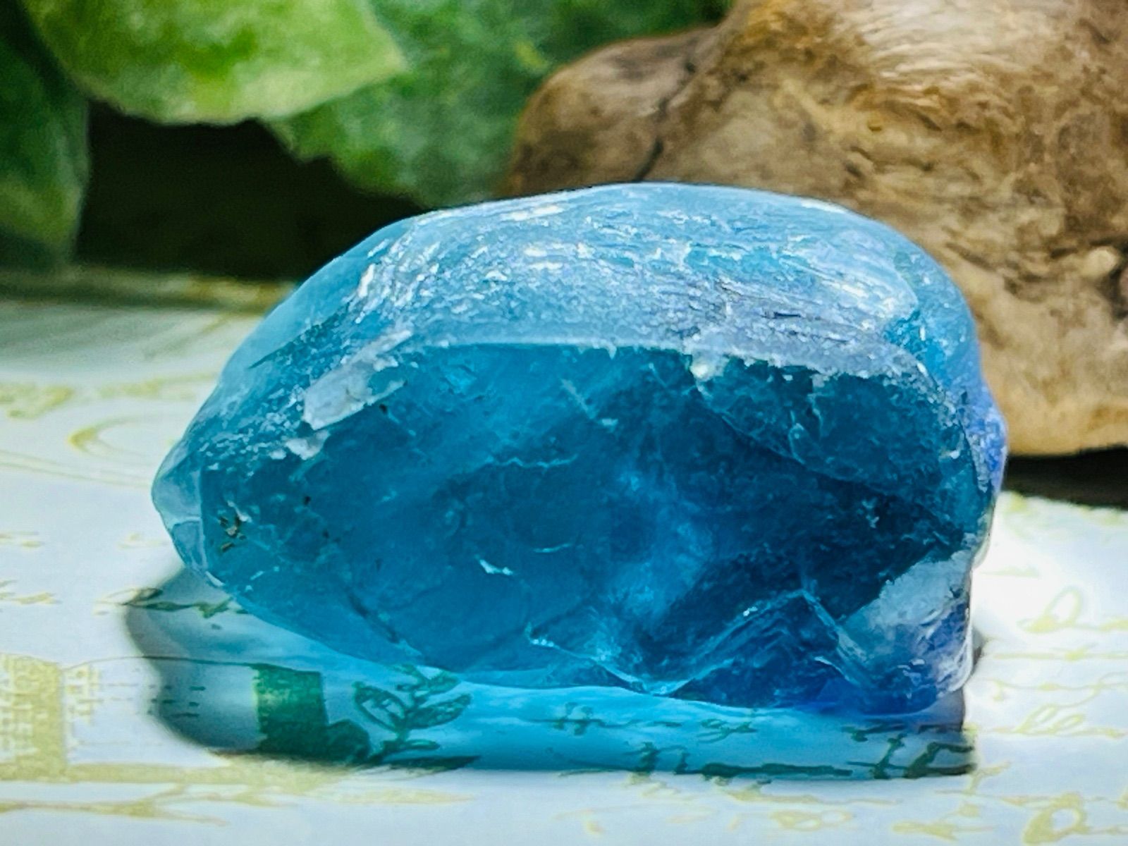 バイカラー✨ ブルー フローライト 蛍石 ラフストーン 原石 パキスタン